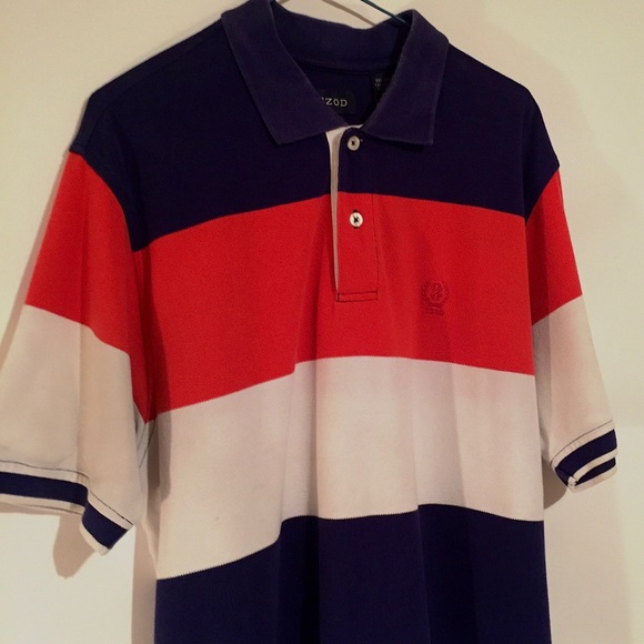 Vintage 90’s IZOD Mens Med Color Block Polo Shirt - Picture 7 of 8